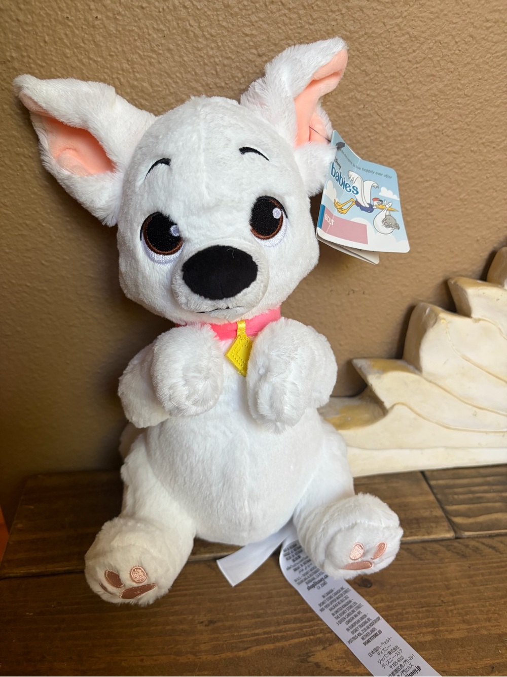 Disney Babies BOLT Baby Plush Dog 10 inches tall NWT